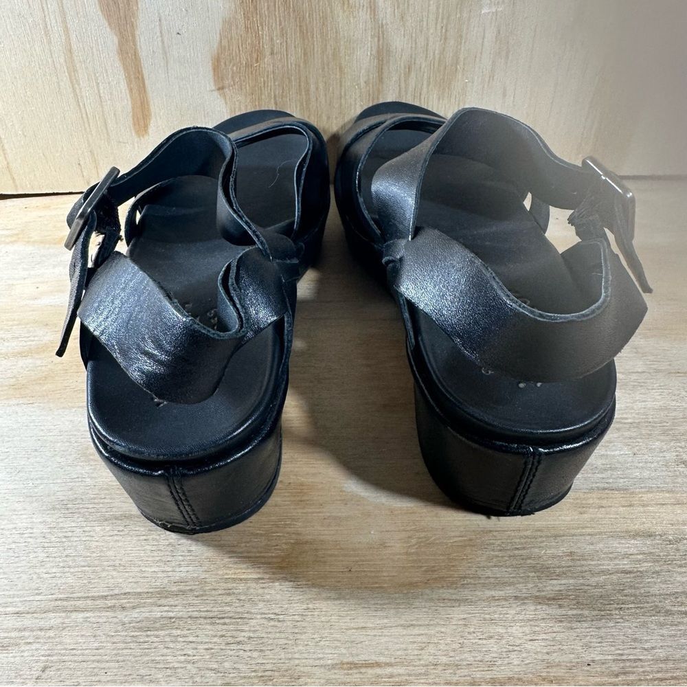 Kork Ease Myrna Black Leather Sandals Women’s Size 9 - Picture 6 of 7